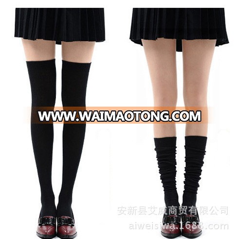 Women′s Cotton Over Knee High Stockings (TA210)